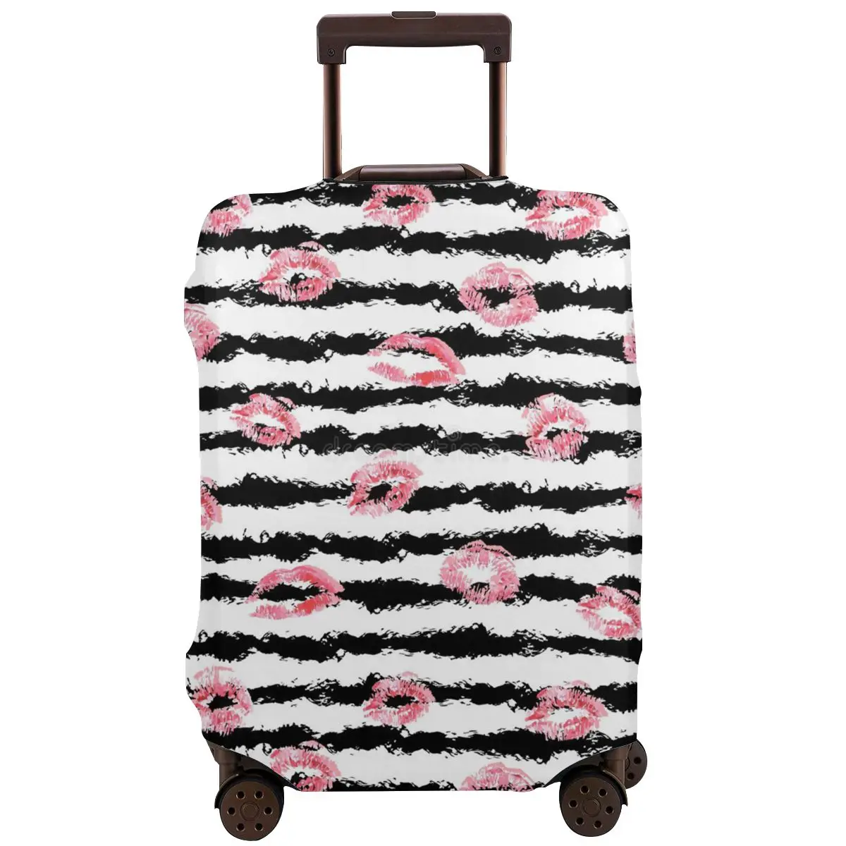 

Hand Drawn Seals And Lip Patches Washable Suitcase Luggage Cover Thicken Travel Luggage Protective Case Dust Case Protector