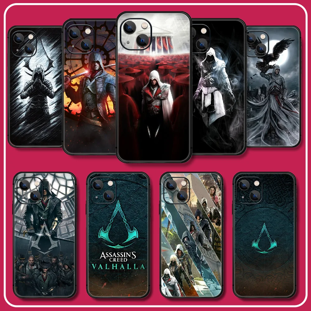 

Assassin Silicone TPU Phone Case For iPhone 6 6S 7 8 11 12 13 14 Se X Xs Xr Pro Max Plus Mini TPU Soft Cover