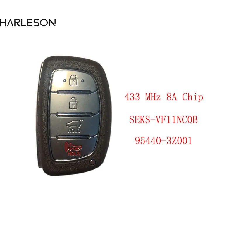 

Original Hyundai I40 2012-2015 Smart Key Remote 4 Buttons 433 MHz 8A Chip FCCID SEKS-VF11NC0B 95440-3Z001