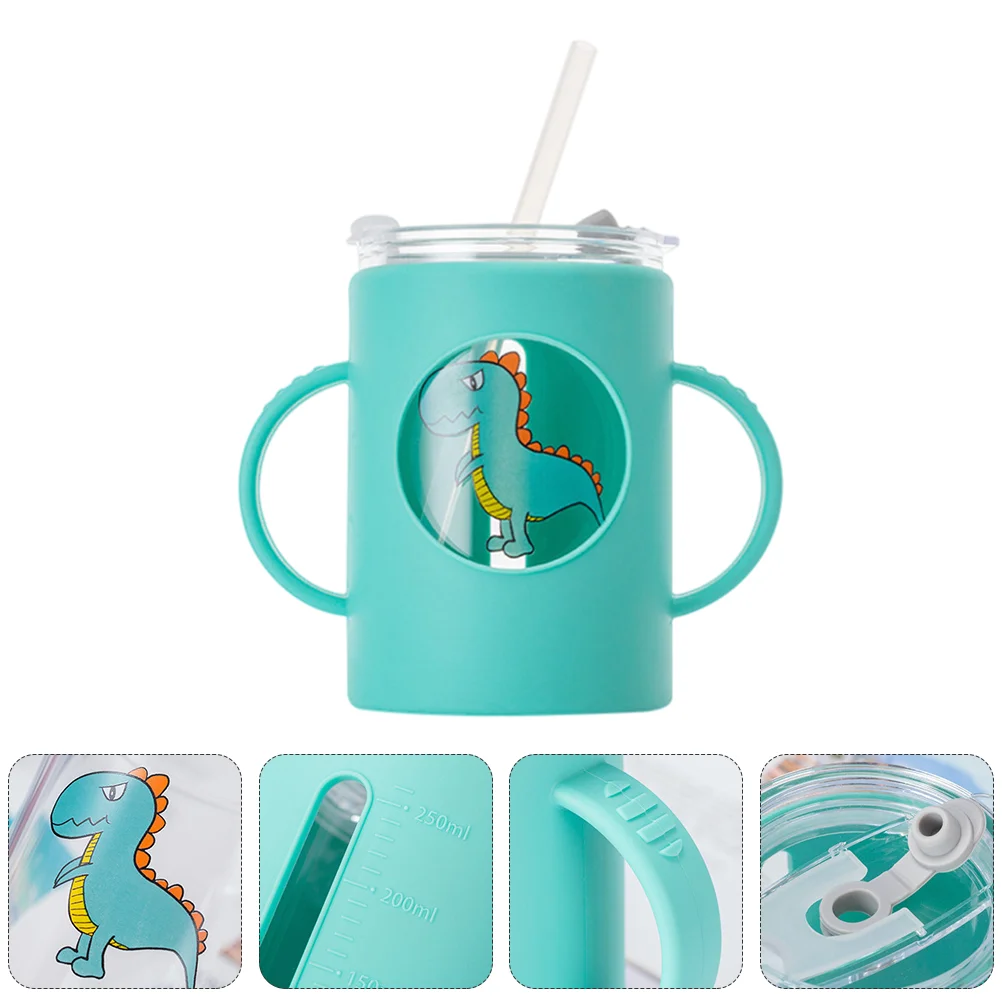 

Силиконовые Чашки Sippy для малышей, детская чашка Sippy, детская трубочка для питья, детская тренировочная бутылка для воды, стеклянные чашки для молока
