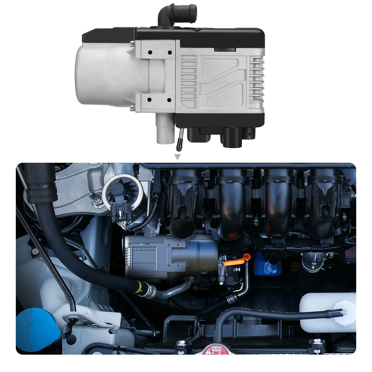 $258.00 12V 5KW Gasoline Air Heater Water Heater With Mobile Phone Control Remote Control Diesel Gasoline universal for Motor Trucks