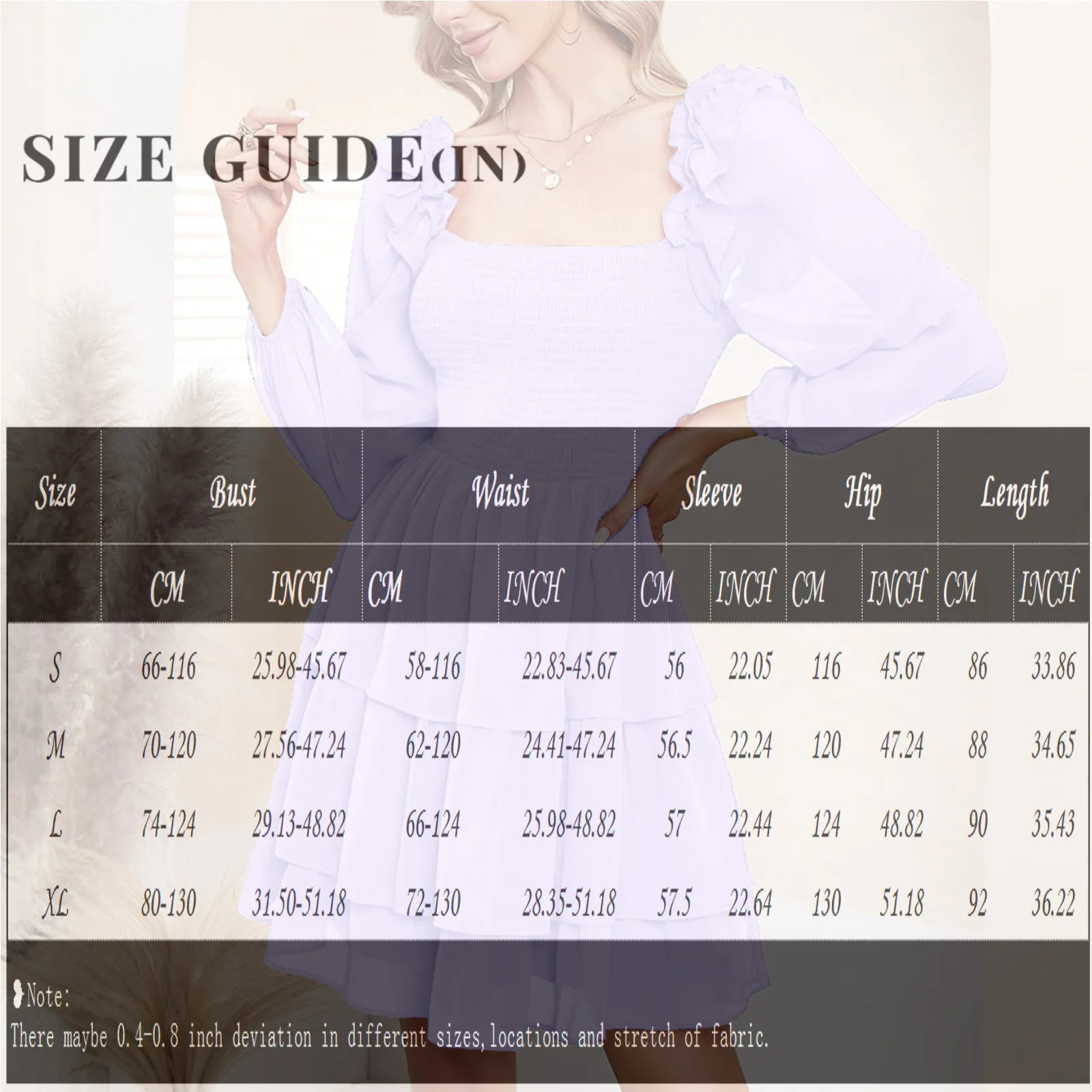 Женское кружевное платье с V-образным вырезом длинным рукавом и оборками