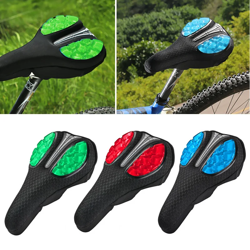 

Чехол для седла велосипеда, жидкое Силиконовое гелевое седло, дышащая удобная мягкая подушка для сиденья для горного и шоссейного велосипе...