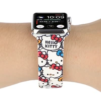 for apple watch strap soft silicone for iwatch series 7 6se54321 cartoon watch band for 41mm 45mm 38mm 40mm 41mm