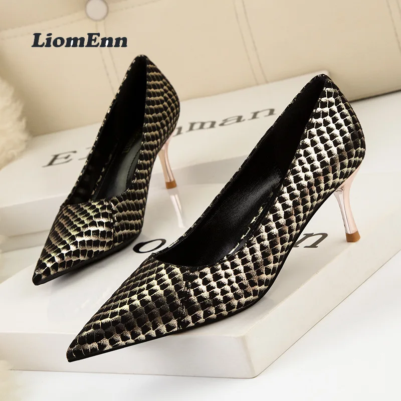 

Luxury Sexy High Heels Women Pumps 2022 Trend Ladies Summer Gold Elegant Party Office Dress Wedding Evening Shoes Big Size 34-41
