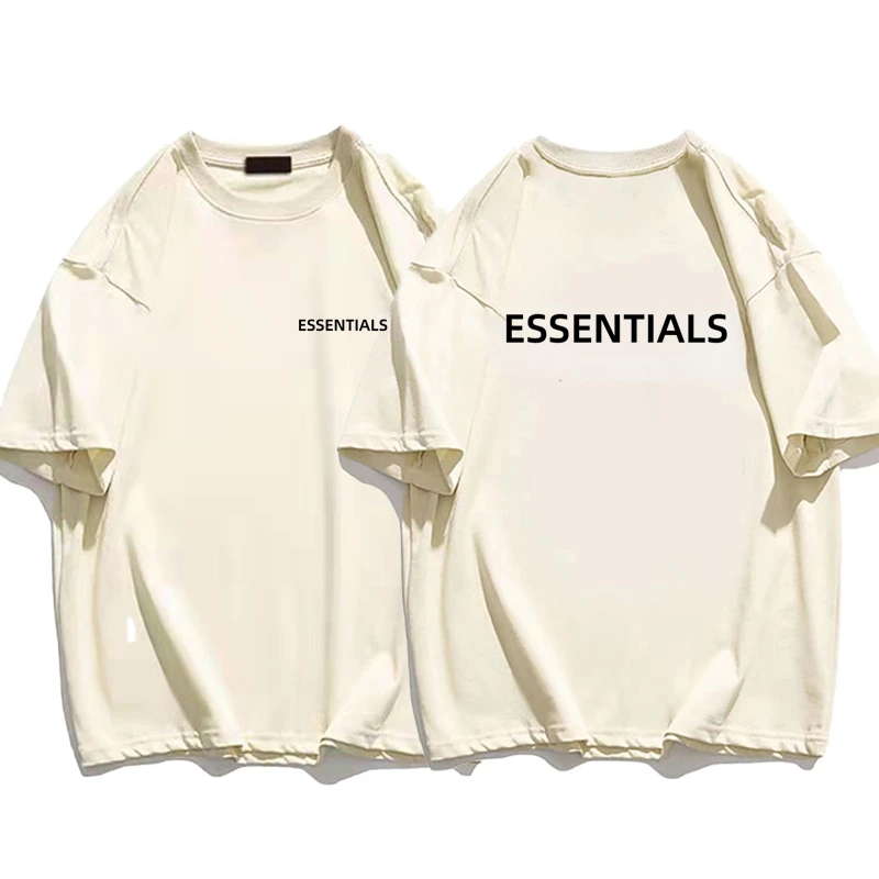

Essentials T-shirts Summer Cotton Tshirt for Men Womens Sports Clothing Short Sleeve T Shirts Brand Letter Print Unisex Tee Tops