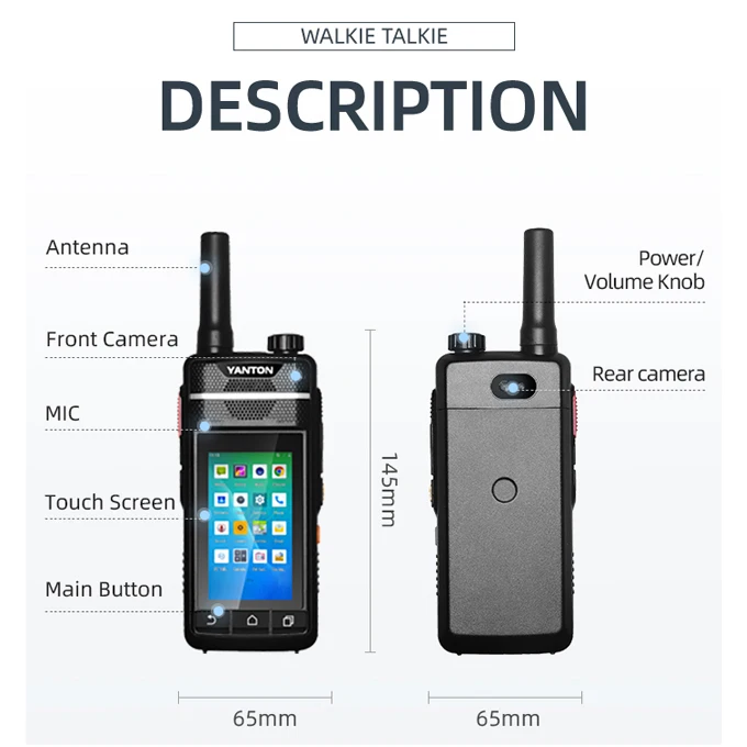 Телефоны Zello Walkie Talkie Мобильный Android-смартфон 4g Yanton YANTON T-X100