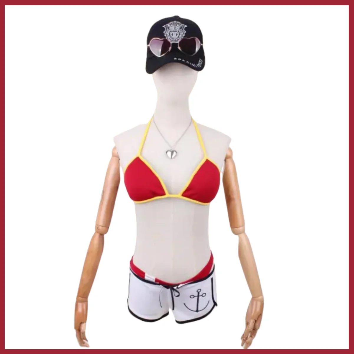 Аниме YouTube Hololive Houshou морской косплей костюм Капитан бикини купальник парик