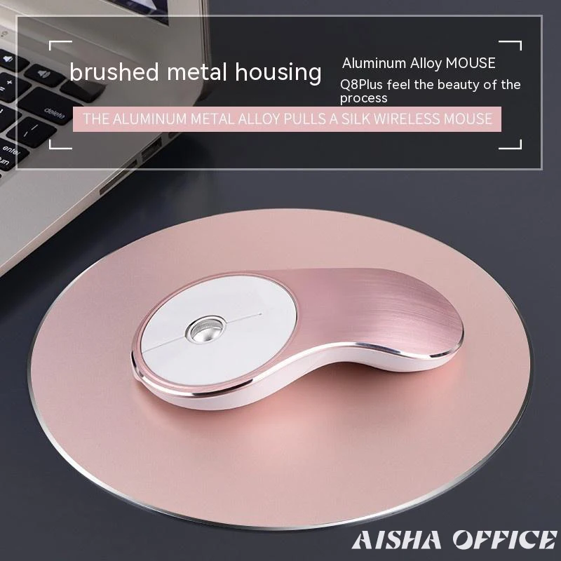 

Mute Mouse Wireless Bluetooth 2.4GHz Mouse Aluminum Alloy USB Charge Computer Accessories Kit Gamer Dota 2 Pc Gaming Work Gifts