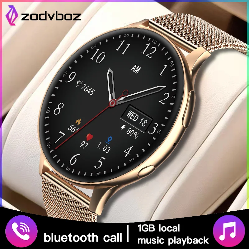 

Smart Watch Women Support Recording 1G Local Music Playback Custom Dial Answer Call Waterproof Men Smartwatch For Xiaomi Huawei