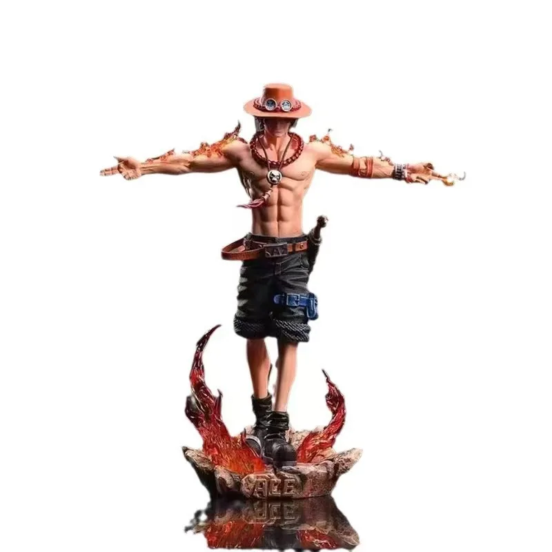 Фото Аниме-фигурка One Piece Ace, Портгас Д. Эйс, фигурка из ПВХ, коллекционная модель, игрушки для детей, рождественские подарки №3