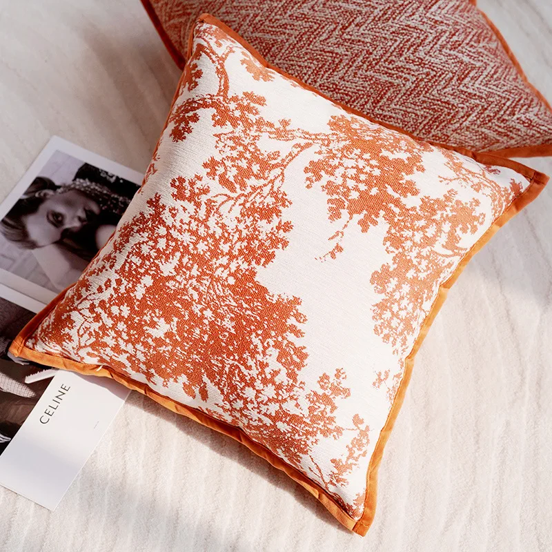 

Оранжевая декоративная наволочка из полиэстера/хлопка