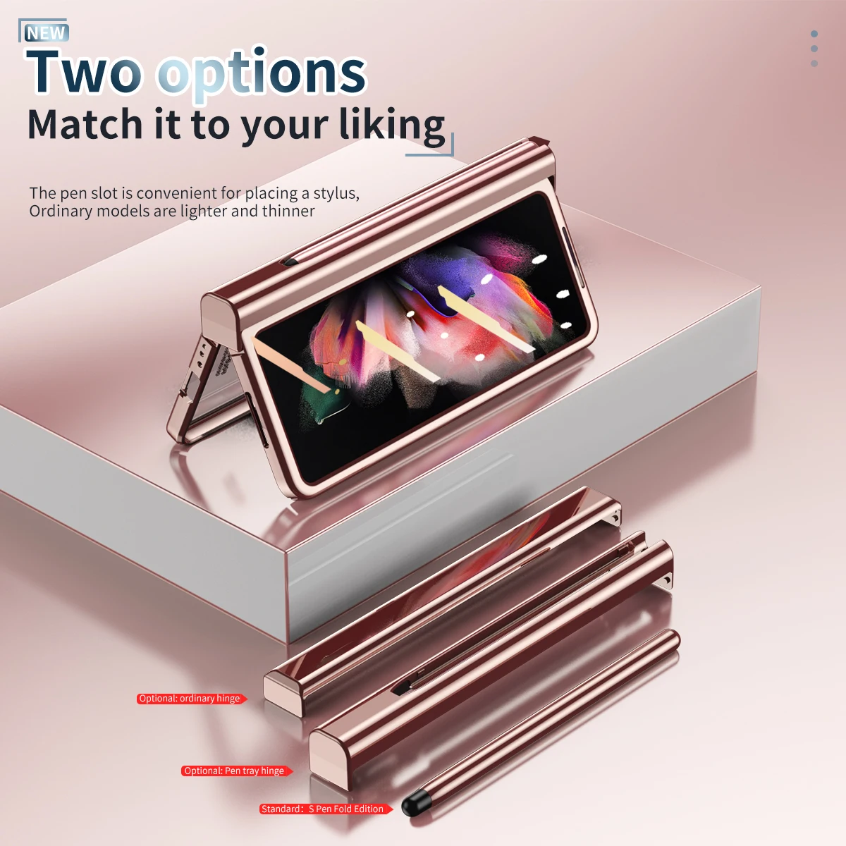 Plating Mechanical Case For Samsung Galaxy Z Fold 4 Full Body Protector Hinge Transparent Acrylic Cover Fold 3 2 5 With Pen