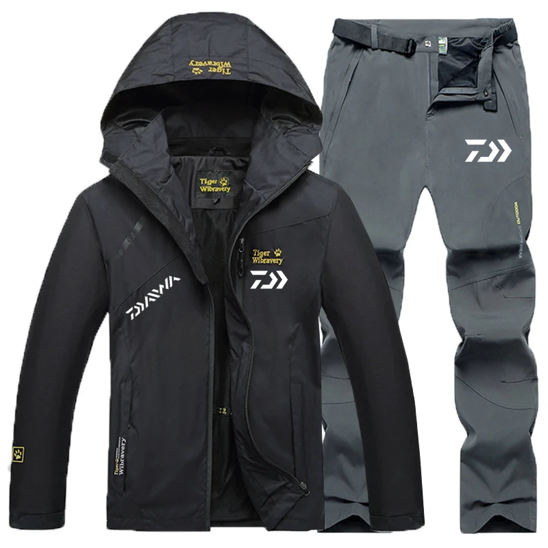 

2022 Spring New Men's Fishing Suits Outdoor Camping Breathable Anti-mosquito Fishing Clothing Sport Cycling Trend Fishing Set