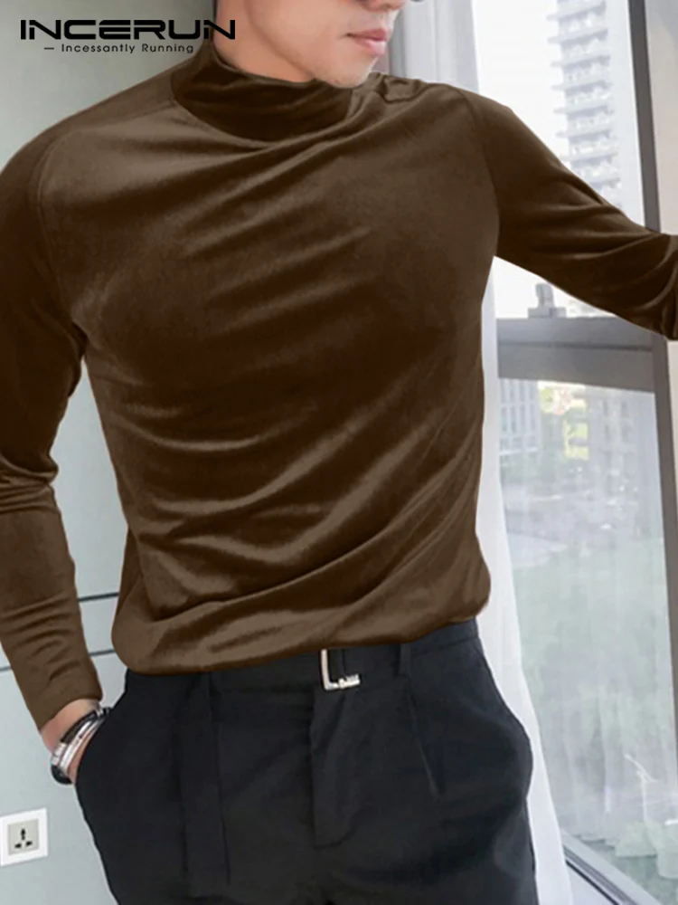 

Модные повседневные стильные мужские футболки, футболки с длинным рукавом, однотонный пуловер, топы 2022