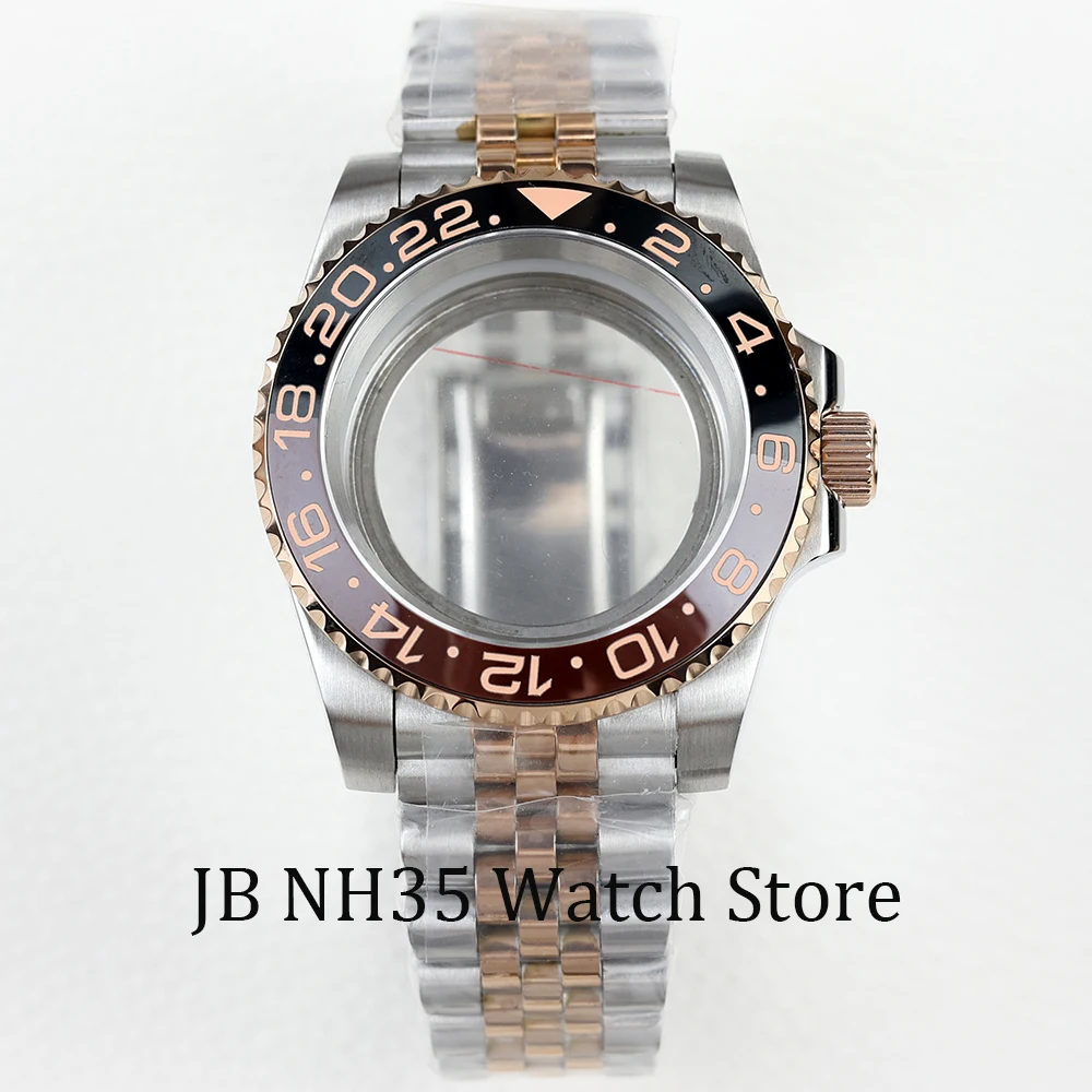 Высококачественный корпус часов NH35 40 мм сапфировое стекло нержавеющая сталь