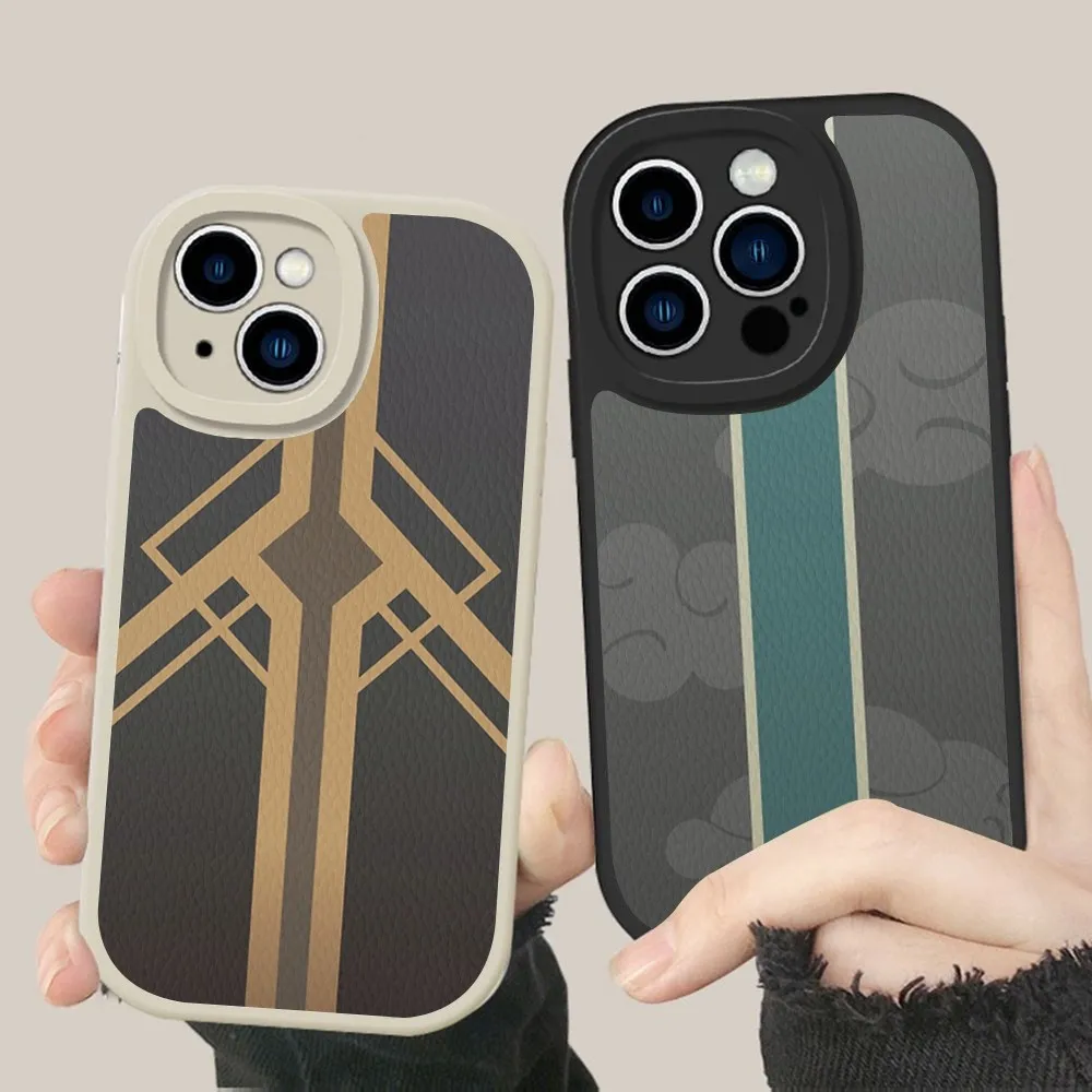 H-Honkai S-Star R-Rail Proprietary Roles Logo Phone Case Hard Leather For IPhone 16 15 14 Mini 11 Pro Max Xs X 8 Plus Fundas