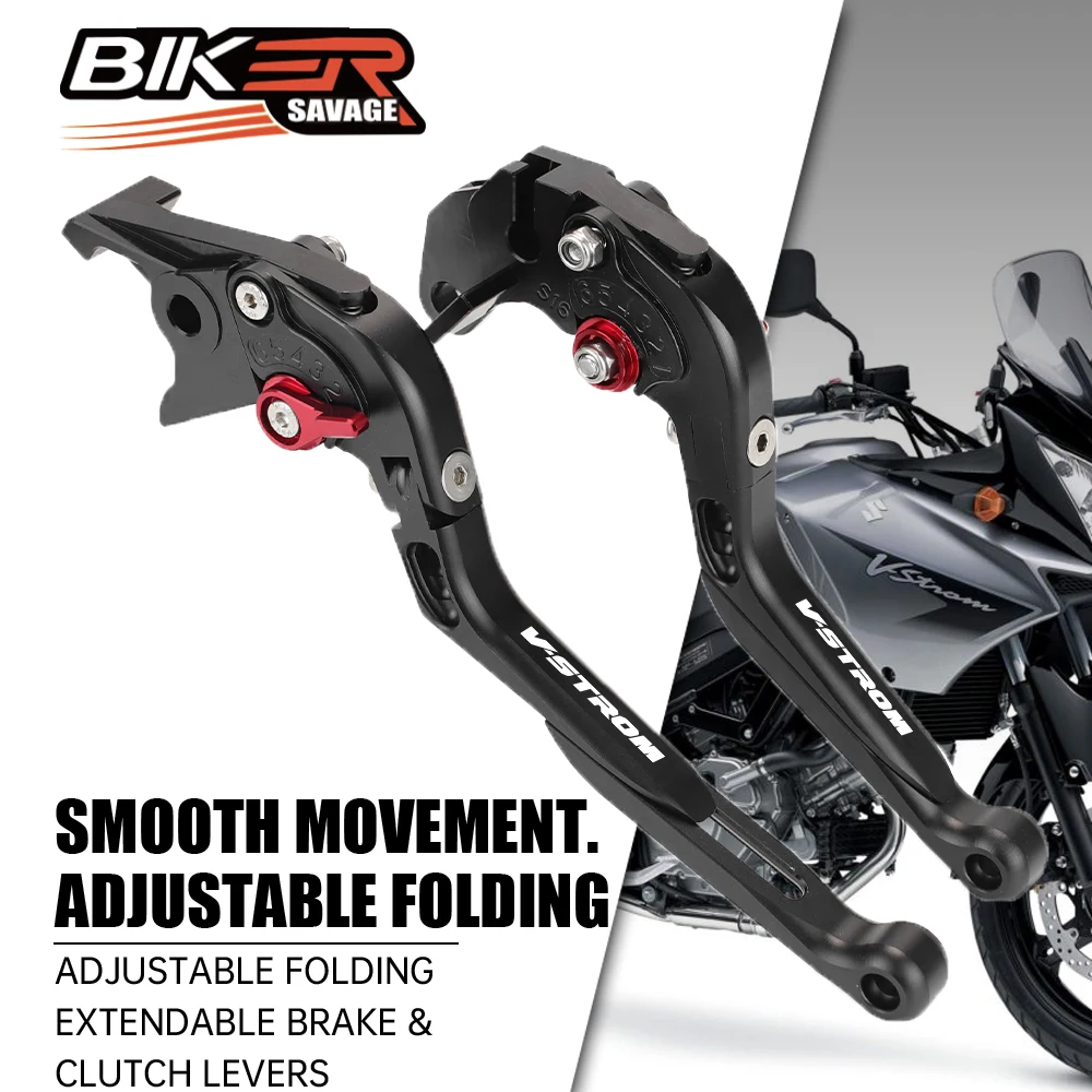 

For SUZUKI DL1000 650 250 Brake & Clutch Levers Motorcycle Modified Parts Adjustable Folding Extendable Motocross Accessories