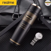 realme 350ml500ml stainless steel thermos bottle cup vacuum flasks travel car soup coffee mug office thermos water bottle