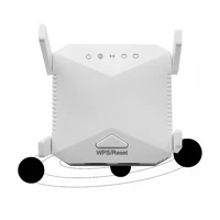 logo print 1200mbps dual band round wifi signal booster 5g wifi booster wireless wifi repeater