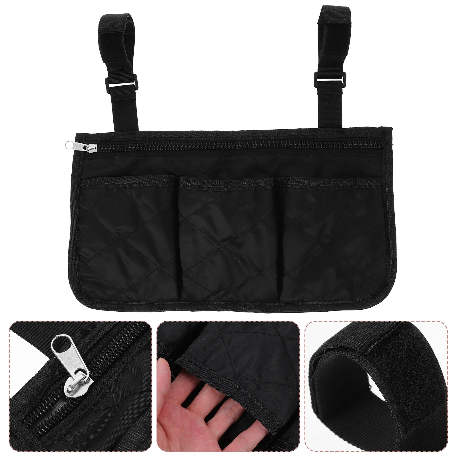 

2 Pcs Wheelchair Pouch Accessories Seniors Hanging Armrest Bag Adults Storage Stroller Side Drive