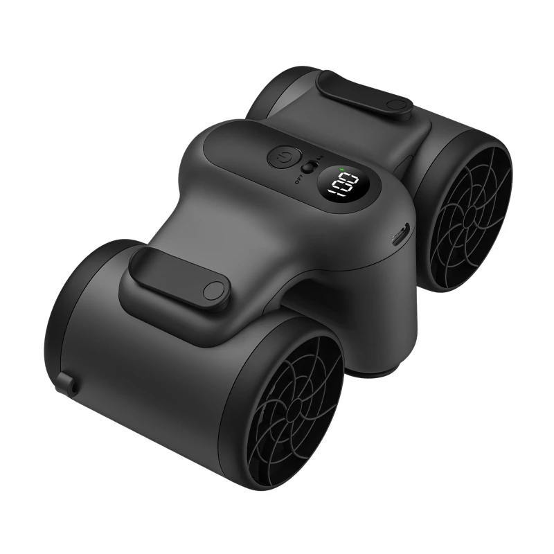 

Y1AE Mini Waist Fan Hands-free Wearable Cooler 10000mAh Battery 3 Speed Adjust Type-C Charging for Outdoor Sports Cleaners