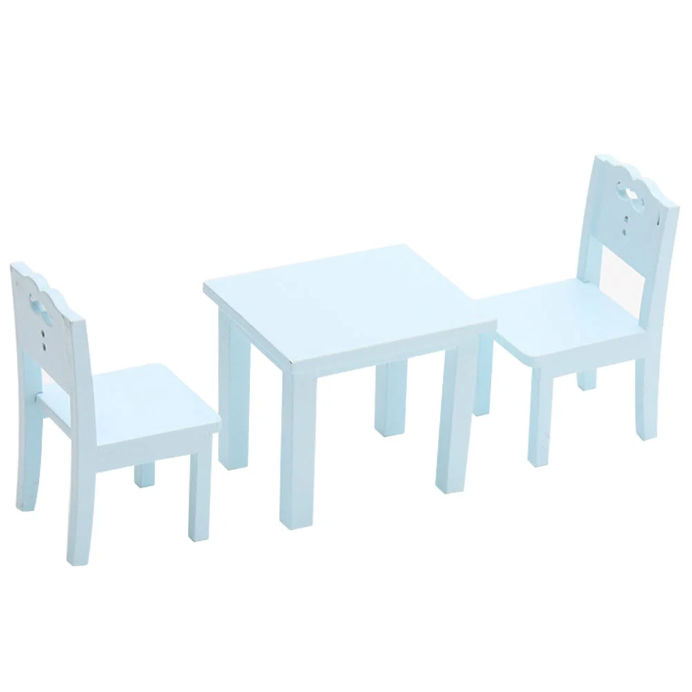 

3 Pcs House Mini Furniture Model Chair Toy Bedroom Accessories Decoration Set