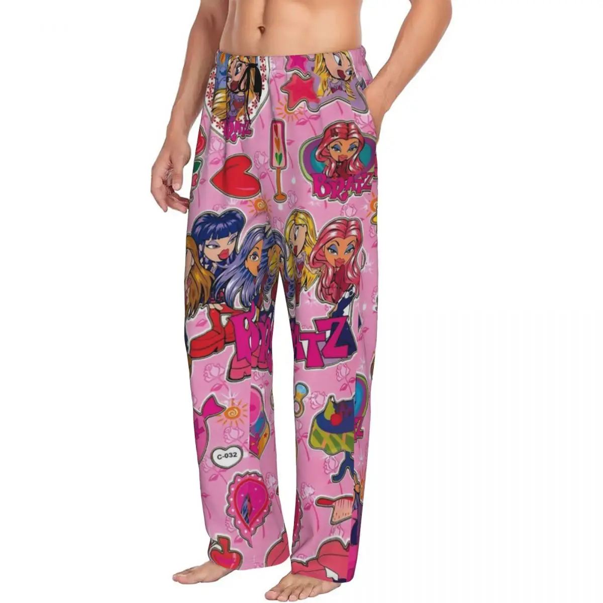 Штаны мужские с принтом на заказ пижама коллажем рок Angelz кукла фильмы животными