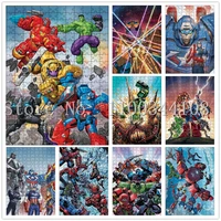 3005001000 pcs disney marvel jigsaw iron man hulk captain america anime character puzzle children educational toys gifts