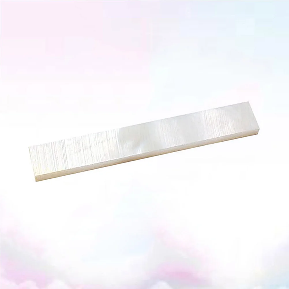 

10pcs Guitar Inlay Material Durable Prime Rectangle Flat Guitar Parts White Shell Block Inlay Material for Musical Instrument