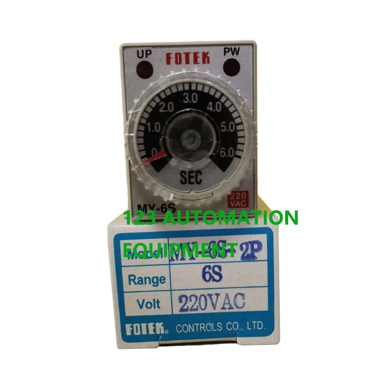 

Authentic New FOTEK MY-6S-2P-220V 10S-2P-220V Time Relay Electrical Timer