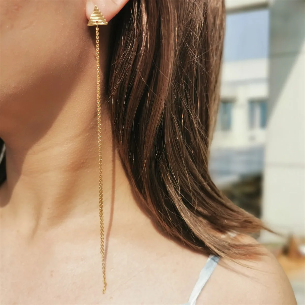 Винтажные серьги-цепочки MinaMaMa из нержавеющей стали с кисточками для женщин новые