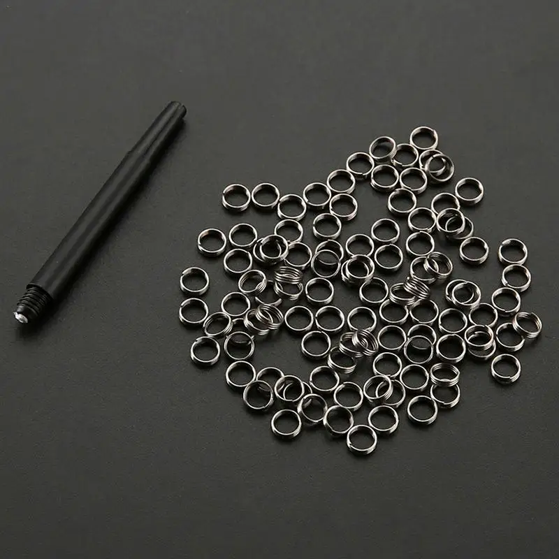 

50Pcs Fox Smiling Dart Shaft Steel Ring Round Not Rusty Small Size Non-slipFor Nylon Darts Shafts Dart Accessories Professional