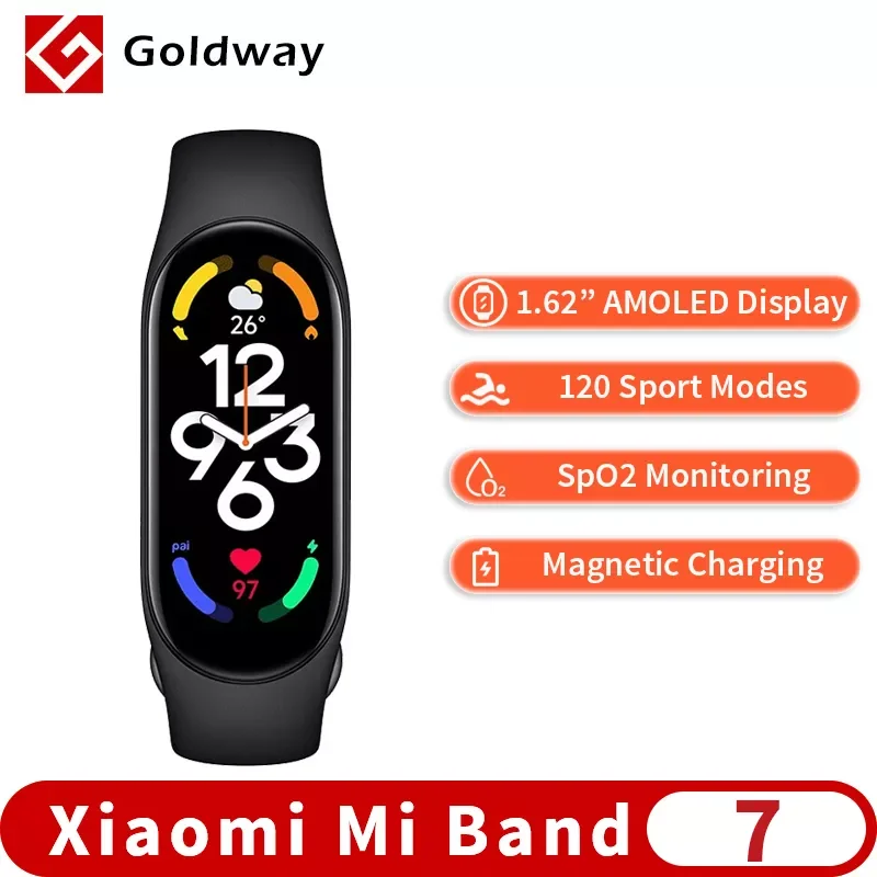 

Mi Band 7 Smart Bracelet 6 Color Blood Oxygen Smart band Fitness Traker Heart Rate Bluetooth Waterproof Miband 7