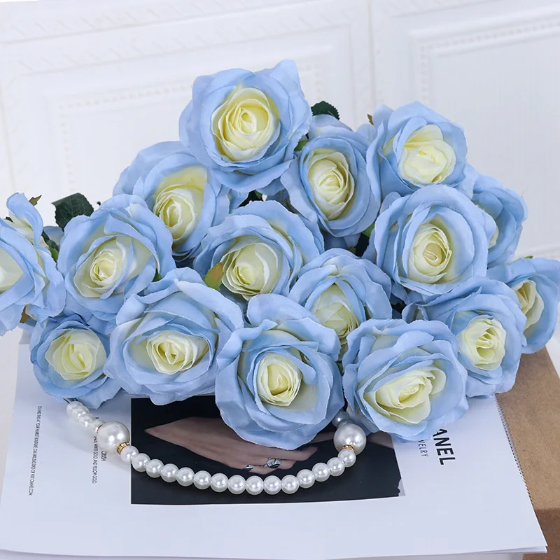

Silk Rose Artificial Flowers Wedding Home Living Room Party Decoration Flowers Holiday Gifts Silk Photography Fake Flowers