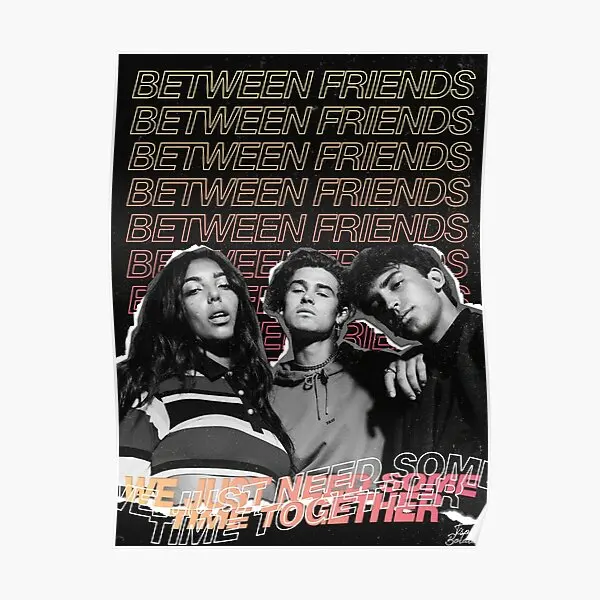 Постер с надписью «Friends Just need Time», Настенный декор для комнаты в винтажном стиле, современное смешное украшение для стены, картина без рамки Постер с надписью «Friends Just need Time», Настенный декор для комнаты в винтажном стиле, современное смешное украшение для стены, картина без рамки