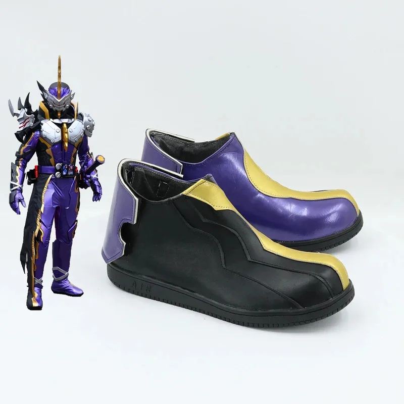 Фото 2025 11 Обувь Kamen Rider Calibur в маске, ботинки для косплея из фильма и аниме на Хэллоуин №4