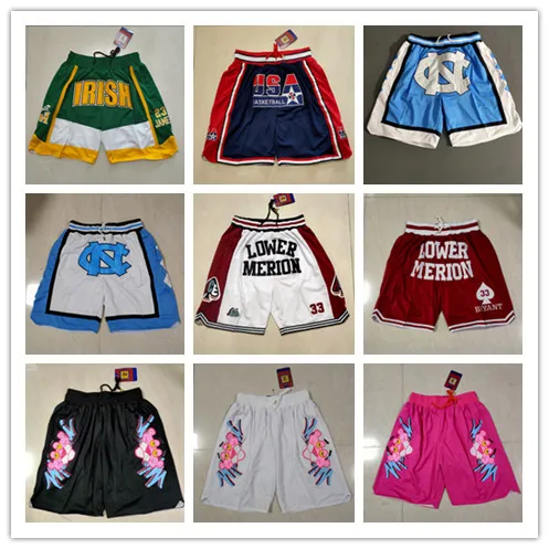 

33 Lower Merion Headgear IRISH North Carolina Movie Flint Tropics JUST DON Basketball shorts BEL-AIR ACADEMY 14 SMITH