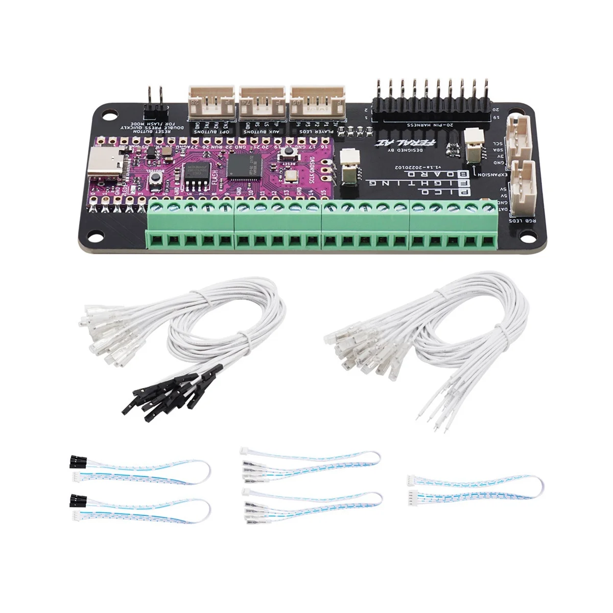 

For Raspberry V1.1A Pico Fighting Board GP2040 Picoboot Keyboard Converter for Nintendo Switch Console and PC, 1set