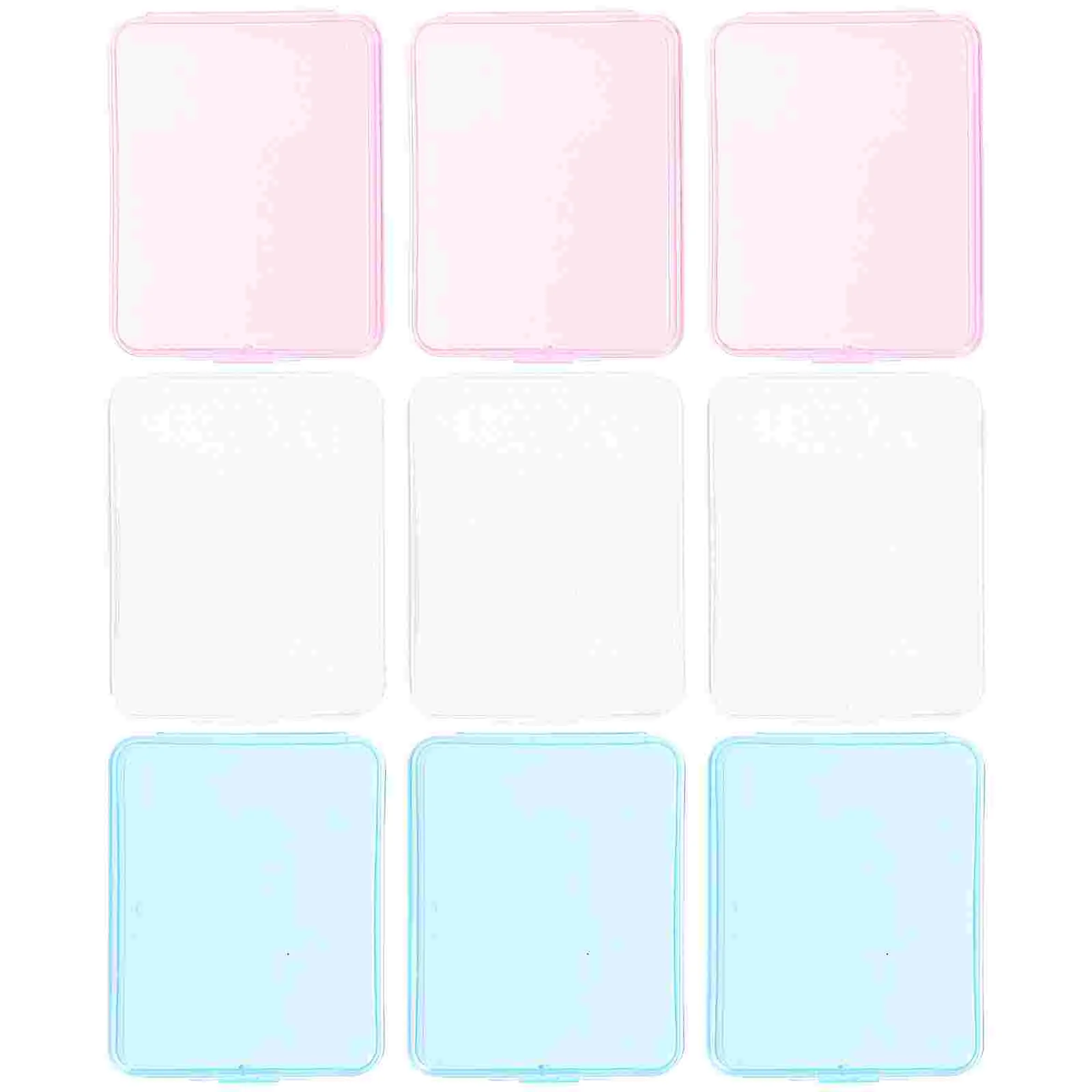 

9Pcs Small Plastic Containers Makeup Sponge Holders Empty Storage Organizers