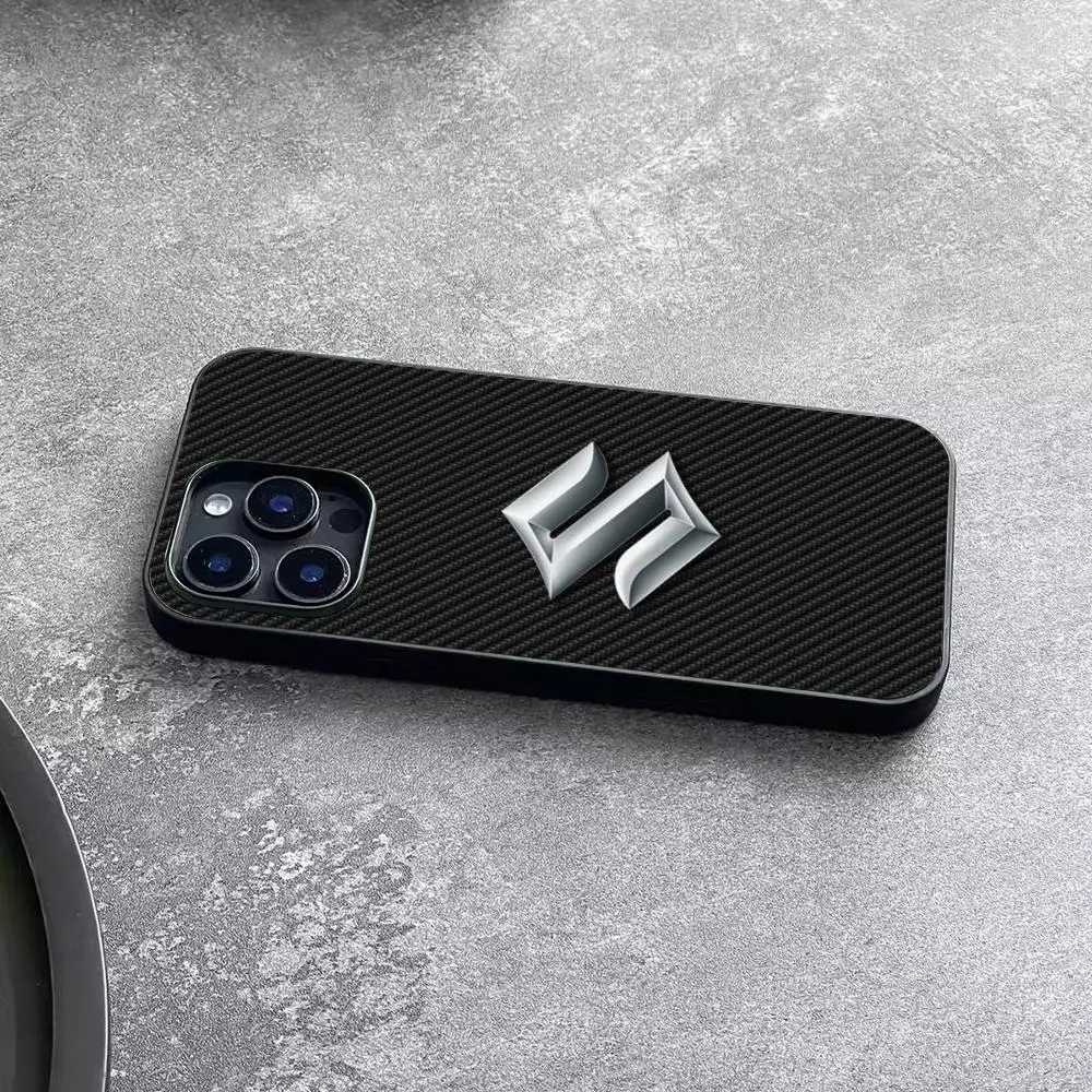 Фото Чехол для телефона SUZUKIes MOTOR L-LOGO для iPhone 17 Air 16 15 14 Plus 13 12 11 Pro Max, двухцветный, из твердого поликарбоната, модный защитный чехол №2