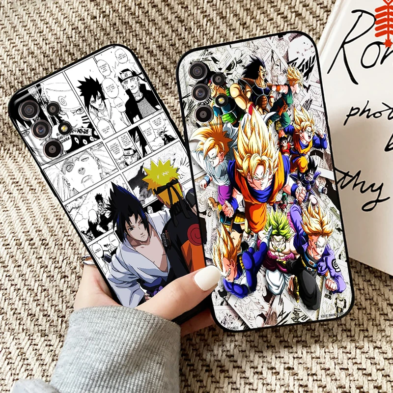 

One Piece Dragon Ball Naruto Case For Samsung Galaxy A11 A12 A21 A21S A22 A30 A31 A32 A50 A51 A52 A70 A71 A72 5G Phone Case TPU