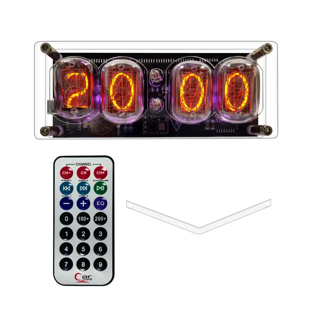 

Dc 5v Glow Nixie Tube Clock Compatible For In-12 255-color Background Light Desk Bedroom Gift Ornaments Free Shipping