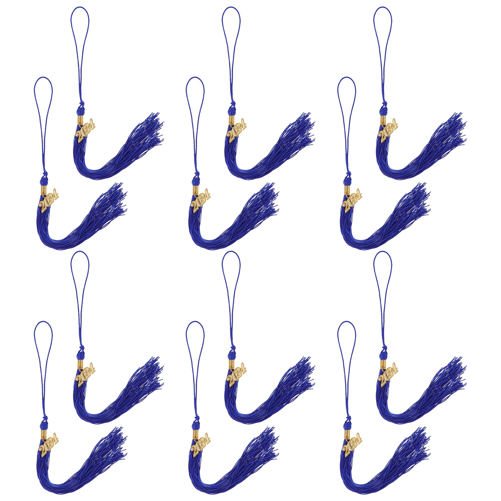 

12 Pcs Graduation Cap Tassels Caps Decoration 2024 Decorations DIY Hat Leis Academic Alloy for Accessories Charms