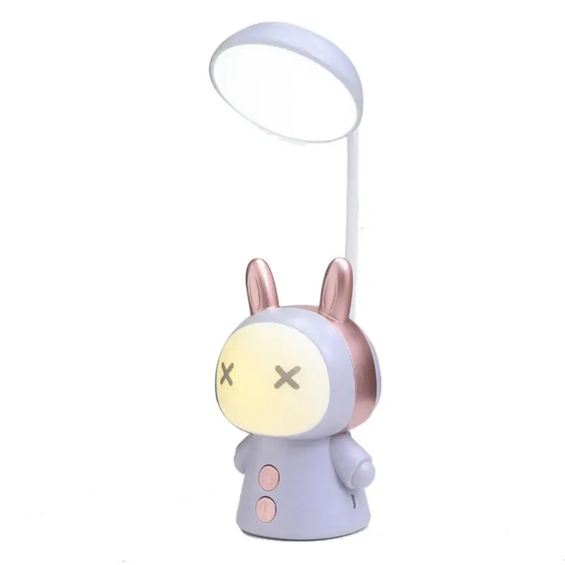 

Eye Protection Small Book Light Portable Desktop Reading Desk Lamp Usb Rechargeable Colorful Gradient Nightlight Table Lamp