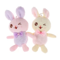 12cm cute bow tie rabbit bunny plush toy stuffed animal doll kids toys christmas birthday gifts animal hanging ring toy %d0%b8%d0%b3%d1%80%d1%83%d1%88%d0%ba%d0%b8