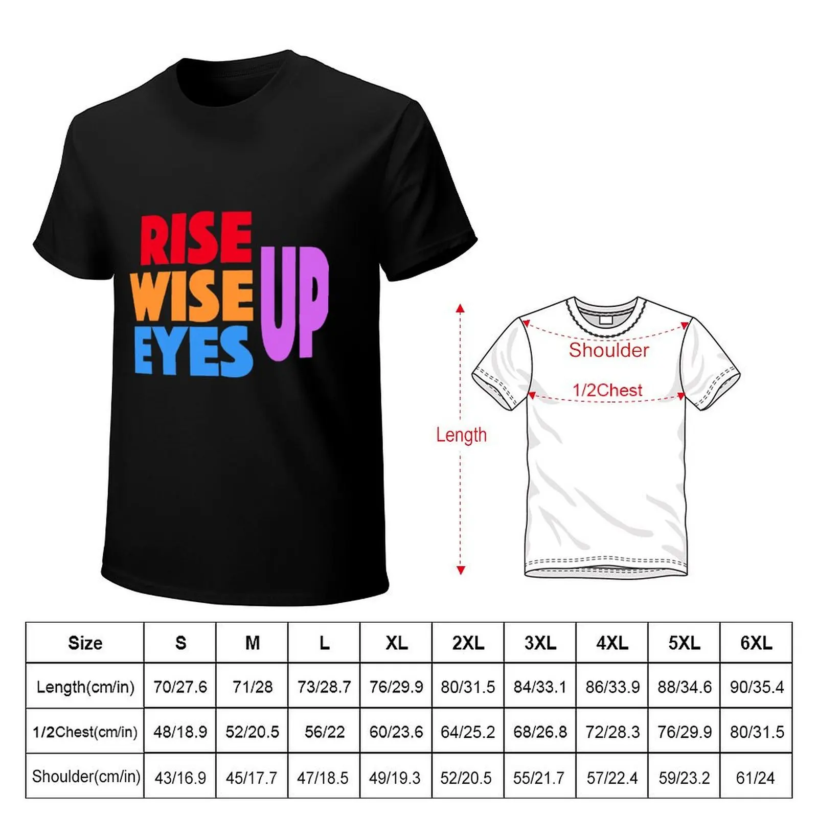 Футболка Rise Up Wise Eyes мужская футболка с рисунком рэпера мужские забавные футболки