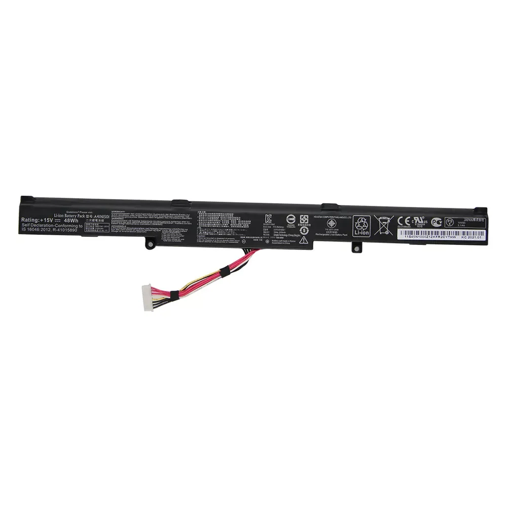 

2023New Original Replacement Battery For ASUS N552V N552VW N752 N752V N752VW GL752VW GL752V CA A41N1501 A41LK9H Genuine Laptop B