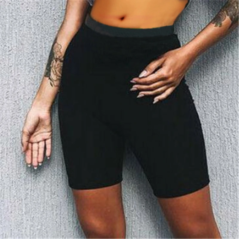 

Women Summer Cycling Bike Shorts Stretch Basic Short Solid Black Shorts For Women Female Clothing Pantalones Sweatpants