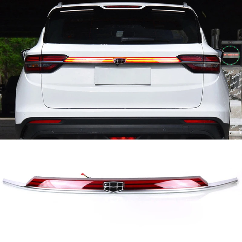 Купи KEEN 12V Auto Tail Light for GEELY Coolray 2019-2021 Third Brake Stop led Turn Signal Rear Bumper Lights Tail Through Lamp за 13,846 рублей в магазине AliExpress